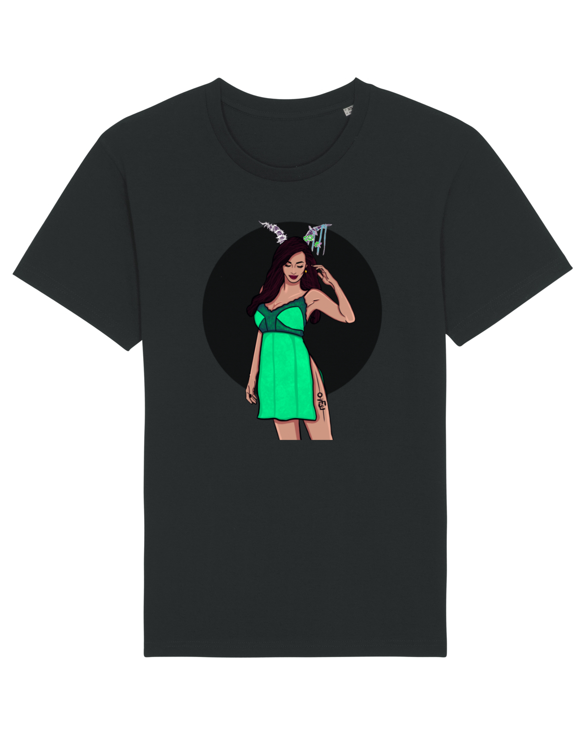 Tricou mânecă scurtă Unisex Rocker Black