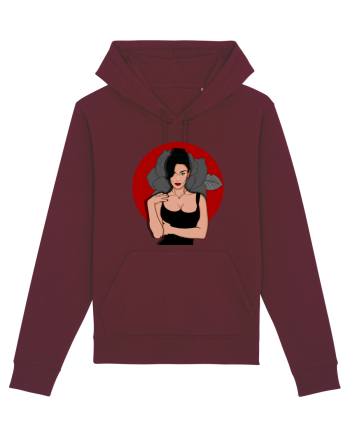 Fata cu trandafiri  Burgundy