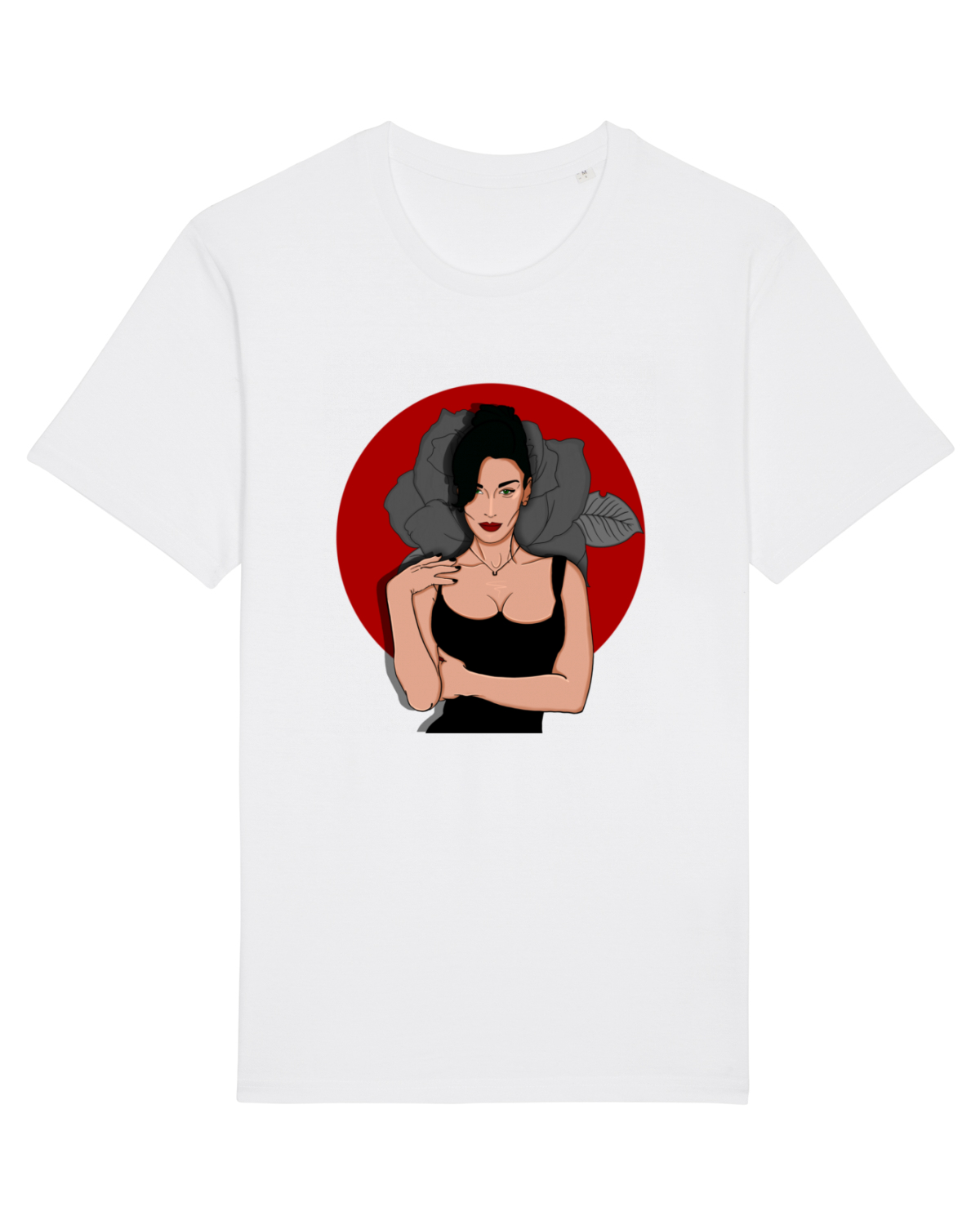 Tricou mânecă scurtă Unisex Rocker White