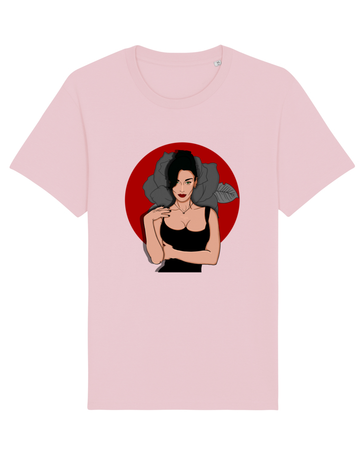 Tricou mânecă scurtă Unisex Rocker Cotton Pink