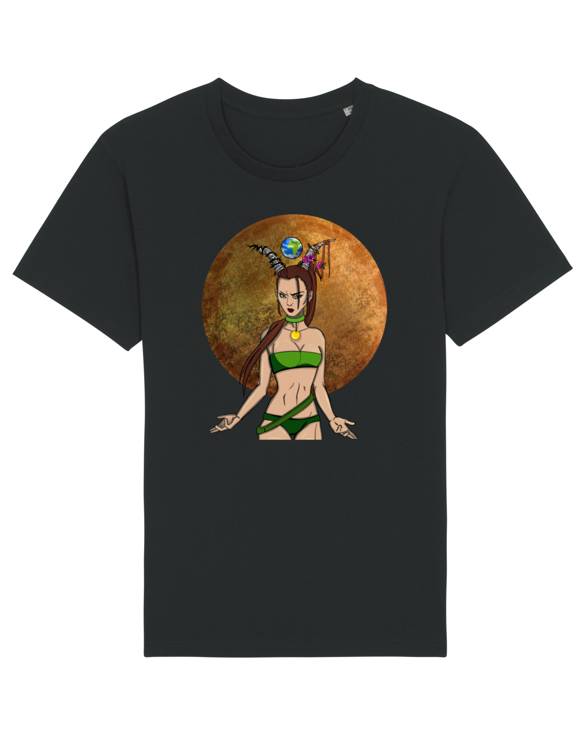 Tricou mânecă scurtă Unisex Rocker Black