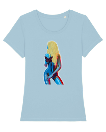 Blonda sexy Sky Blue