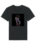 Bruneta sexy  Tricou mânecă scurtă Unisex Rocker