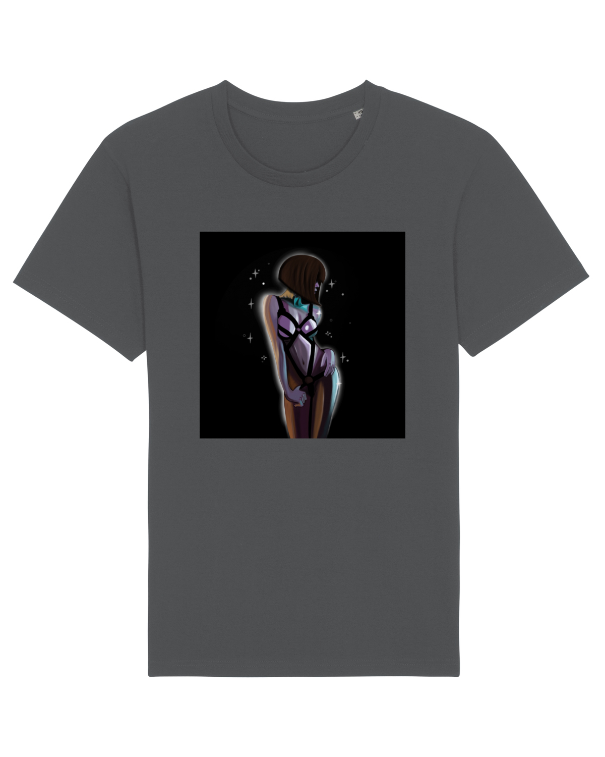 Tricou mânecă scurtă Unisex Rocker Anthracite
