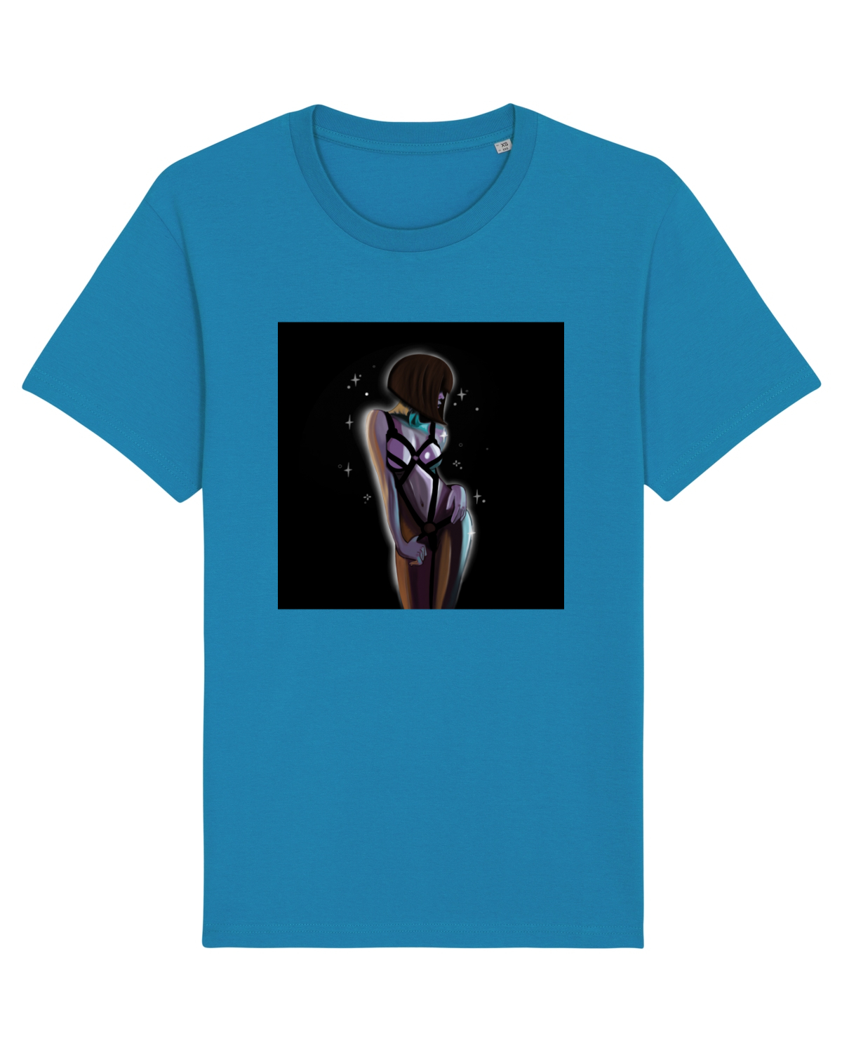 Tricou mânecă scurtă Unisex Rocker Azur