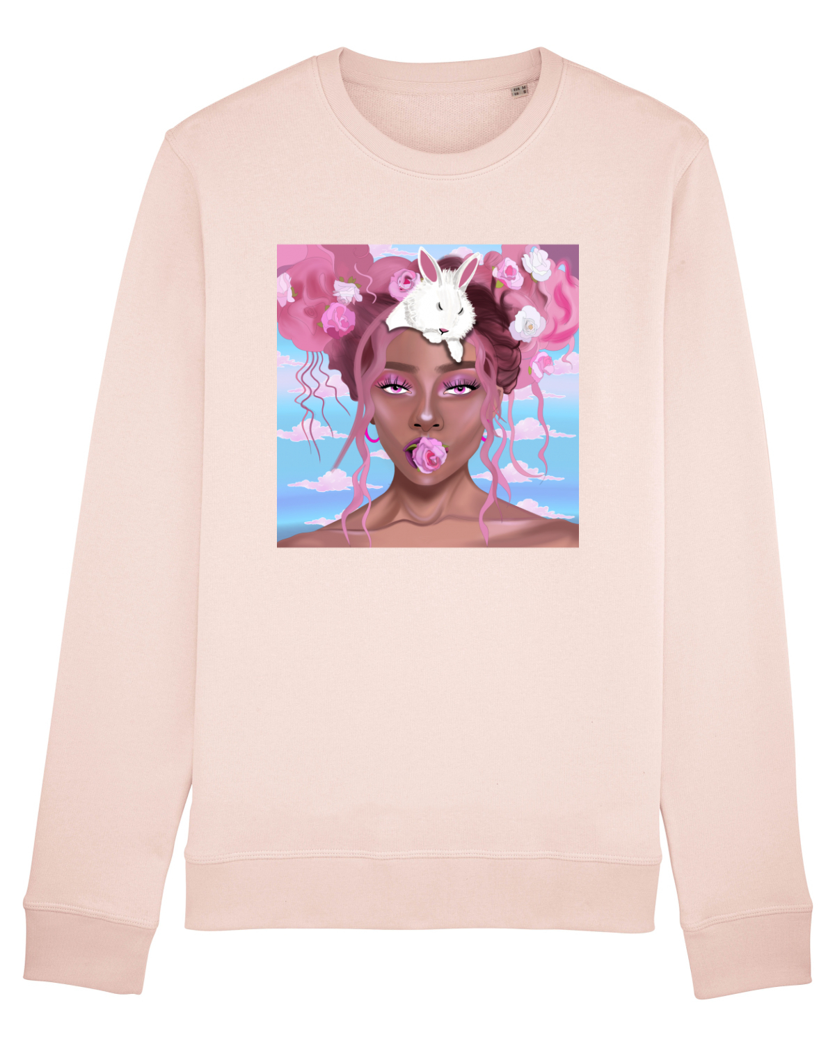Bluză mânecă lungă Unisex Rise Candy Pink