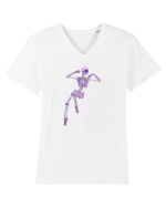 Schelete 3d Tricou mânecă scurtă guler V Bărbat Presenter