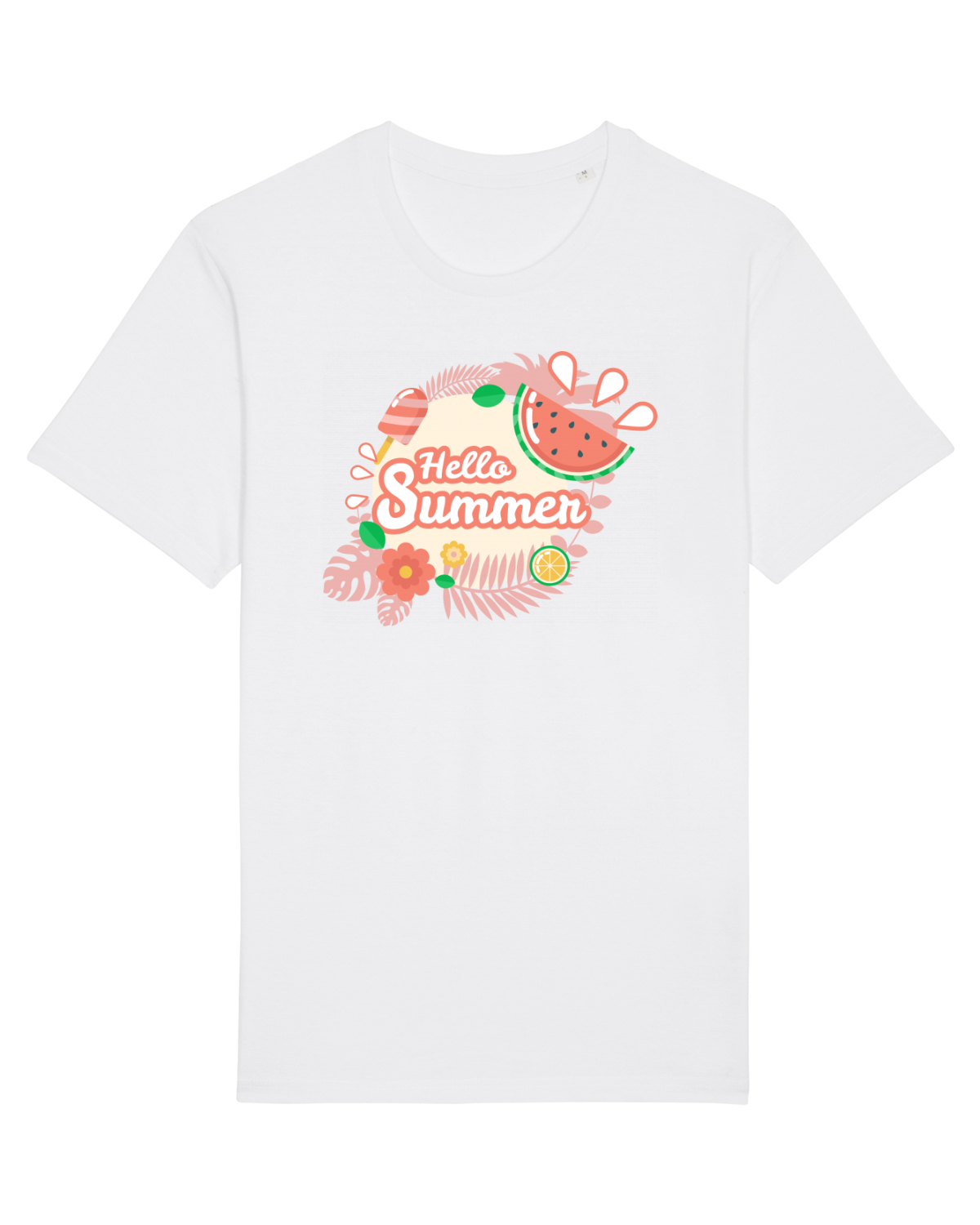 Tricou mânecă scurtă Unisex Rocker White