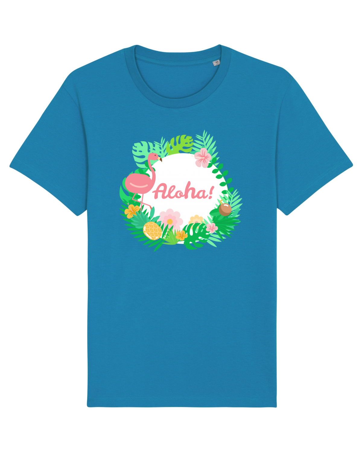 Tricou mânecă scurtă Unisex Rocker Azur