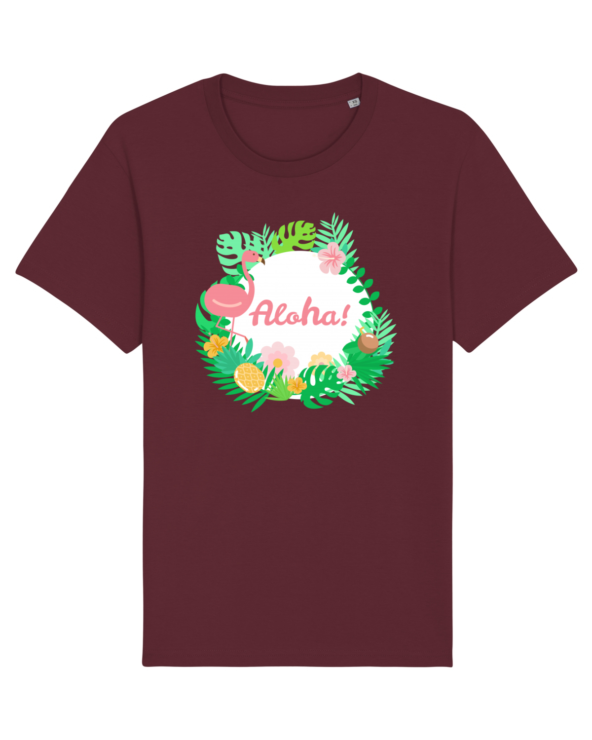 Tricou mânecă scurtă Unisex Rocker Burgundy