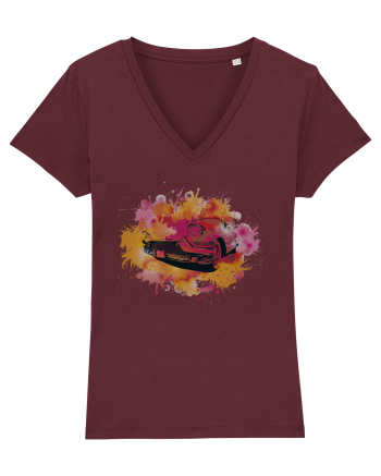 Colorful Cadillac Burgundy