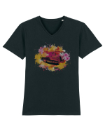 Colorful Cadillac Tricou mânecă scurtă guler V Bărbat Presenter
