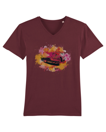 Colorful Cadillac Burgundy