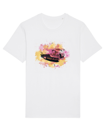 Colorful Cadillac White