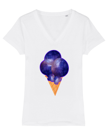 Space ice cream White