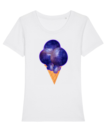 Space ice cream White
