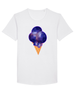 Space ice cream Tricou mânecă scurtă guler larg Bărbat Skater