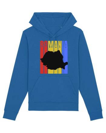 Romania tricolor in stil retro Royal Blue