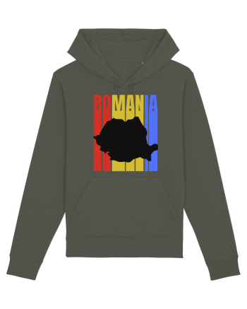 Romania tricolor in stil retro Khaki