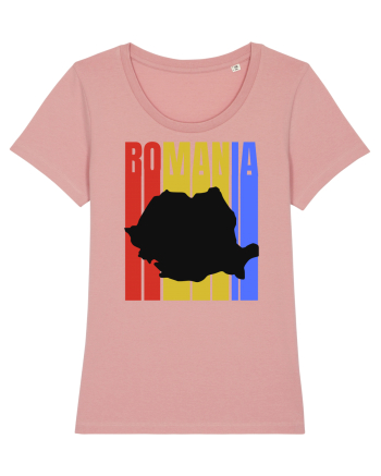 Romania tricolor in stil retro Canyon Pink