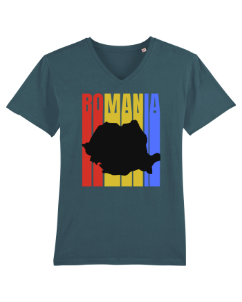 Romania tricolor in stil retro Stargazer