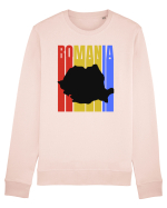 Romania tricolor in stil retro Bluză mânecă lungă Unisex Rise