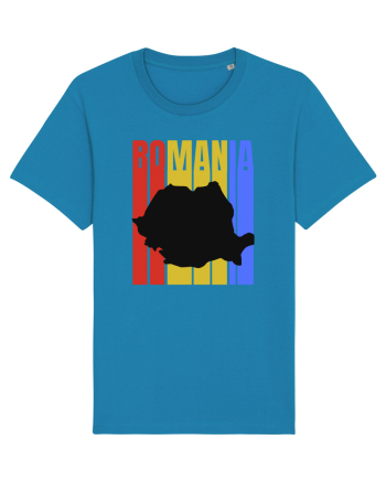 Romania tricolor in stil retro Azur