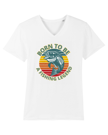 Born To Be A Fishing Legend White