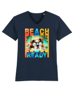 Beach Ready Tricou mânecă scurtă guler V Bărbat Presenter