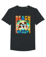Beach Ready Tricou mânecă scurtă guler larg Bărbat Skater