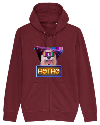Retro disco dog Burgundy