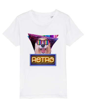 Retro disco dog White