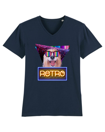 Retro disco dog French Navy
