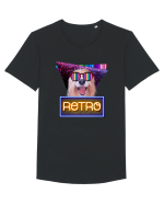 Retro disco dog Tricou mânecă scurtă guler larg Bărbat Skater