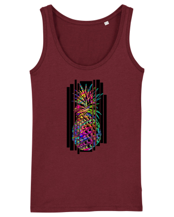 Ananas abstract Burgundy