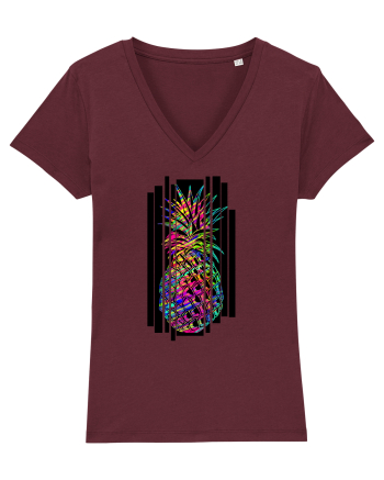 Ananas abstract Burgundy