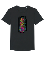 Ananas abstract Tricou mânecă scurtă guler larg Bărbat Skater