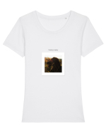 Happy Puppy Frame Tricou mânecă scurtă guler larg fitted Damă Expresser