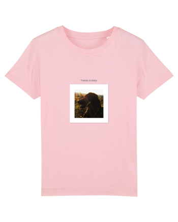 Happy Puppy Frame Cotton Pink