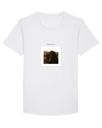 Happy Puppy Frame White