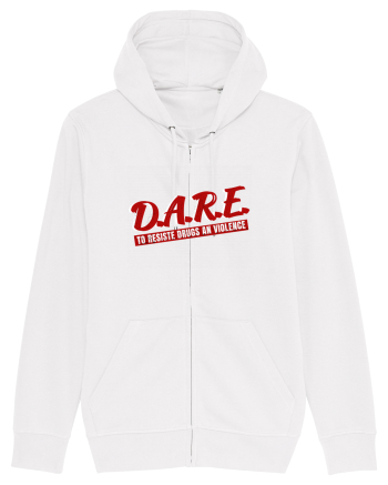 D.A.R.E Tricou retro  White