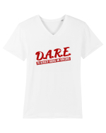 D.A.R.E Tricou retro  Tricou mânecă scurtă guler V Bărbat Presenter