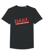D.A.R.E Tricou retro  Tricou mânecă scurtă guler larg Bărbat Skater