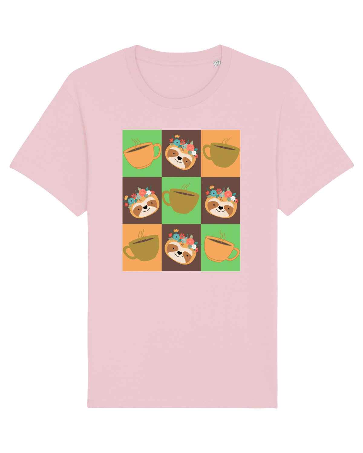 Tricou mânecă scurtă Unisex Rocker Cotton Pink