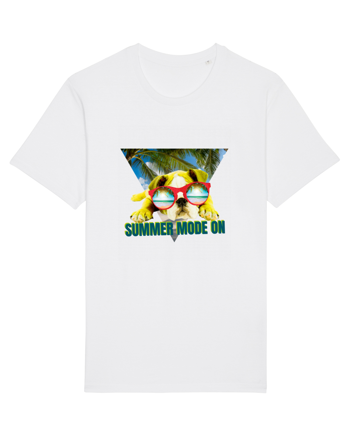 Tricou mânecă scurtă Unisex Rocker White