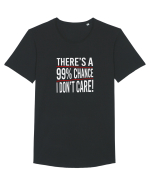 I don't care Tricou mânecă scurtă guler larg Bărbat Skater