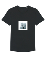 White Cold Frame Tricou mânecă scurtă guler larg Bărbat Skater