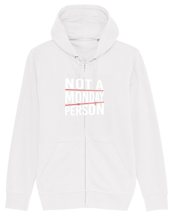 Not a monday person. White