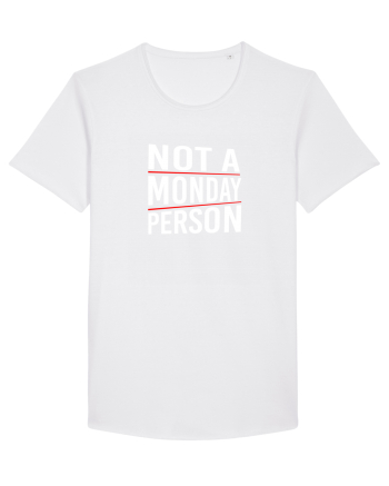 Not a monday person. White