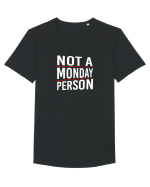 Not a monday person. Tricou mânecă scurtă guler larg Bărbat Skater